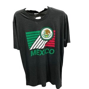 Where I'm from Mexico Emblem Black T-Shirt xxl